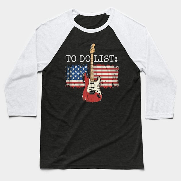 Fender-guitar Baseball T-Shirt by Funny sayings